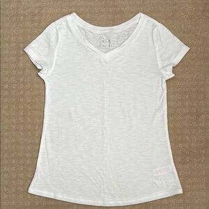 Justice White V-Neck Tee